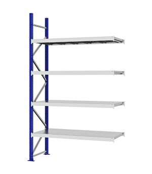 Weitspannregal Anbauregal FORTIS, 3.000×1.750×600 mm, verzinkt