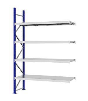 Weitspannregal Anbauregal FORTIS, 3.000×2.000×600 mm, verzinkt