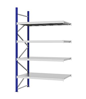Weitspannregal Anbauregal FORTIS, 3.000×1.750×800 mm, verzinkt