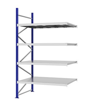 Weitspannregal Anbauregal FORTIS, 3.000×1.750×1.000 mm, verzinkt