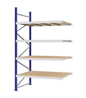Weitspannregal Anbauregal FORTIS, 3.000×1.750×1.000 mm, Spanplatte