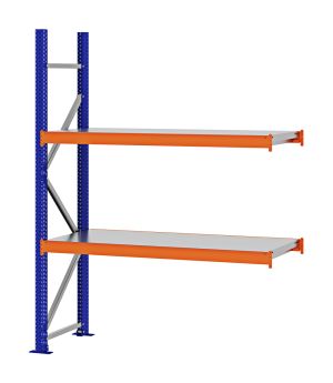 Weitspannregal Anbauregal FORTIS, 2.000×1.500×500 mm, verzinkt