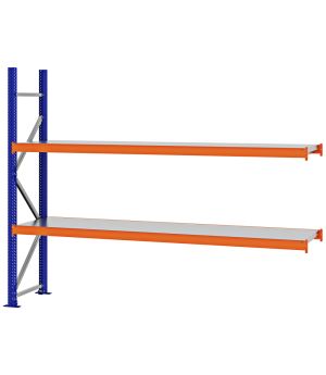 Weitspannregal Anbauregal FORTIS, 2.000×2.500×500 mm, verzinkt