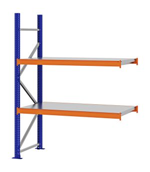 Weitspannregal Anbauregal FORTIS, 2.000×1.500×600 mm, verzinkt