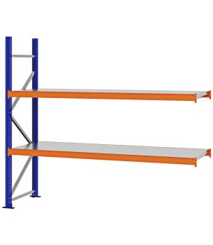Weitspannregal Anbauregal FORTIS, 2.000×2.250×600 mm, verzinkt