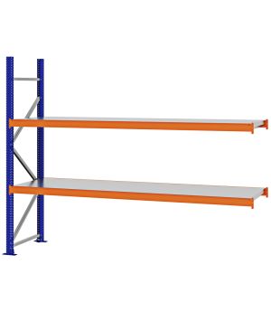 Weitspannregal Anbauregal FORTIS, 2.000×2.500×600 mm, verzinkt
