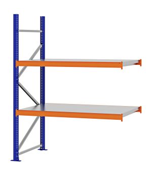 Weitspannregal Anbauregal FORTIS, 2.000×1.500×800 mm, verzinkt
