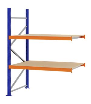 Weitspannregal Anbauregal FORTIS, 2.000×1.500×800 mm, Spanplatte