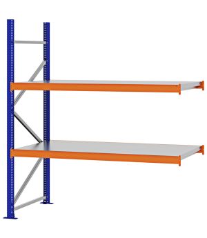Weitspannregal Anbauregal FORTIS, 2.000×1.750×800 mm, verzinkt