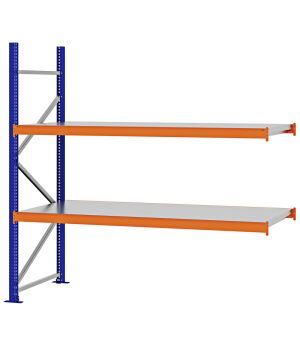 Weitspannregal Anbauregal FORTIS, 2.000×2.000×800 mm, verzinkt