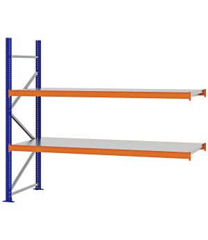 Weitspannregal Anbauregal FORTIS, 2.000×2.250×800 mm, verzinkt