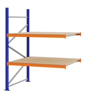 Weitspannregal Anbauregal FORTIS, 2.000×1.500×1.000 mm, Spanplatte