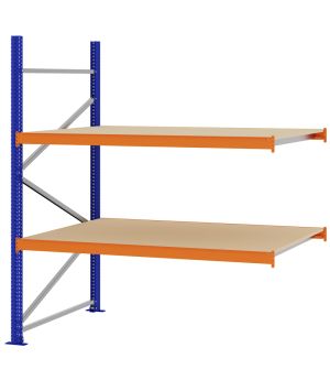 Weitspannregal Anbauregal FORTIS, 2.000×1.750×1.000 mm, Spanplatte