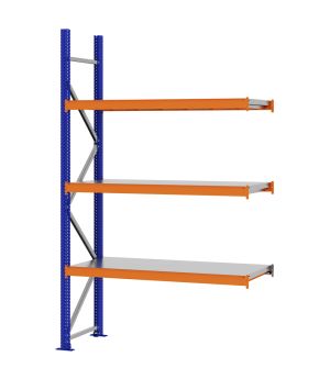 Weitspannregal Anbauregal FORTIS, 2.500×1.500×500 mm, verzinkt