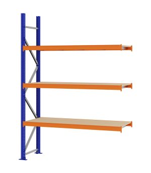Weitspannregal Anbauregal FORTIS, 2.500×1.750×500 mm, Spanplatte