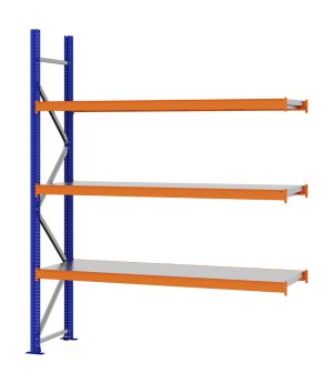 Weitspannregal Anbauregal FORTIS, 2.500×2.000×500 mm, verzinkt