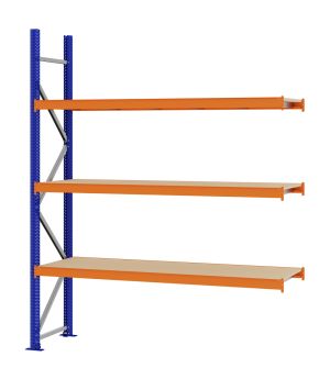 Weitspannregal Anbauregal FORTIS, 2.500×2.000×500 mm, Spanplatte