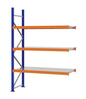 Weitspannregal Anbauregal FORTIS, 2.500×1.750×600 mm, verzinkt