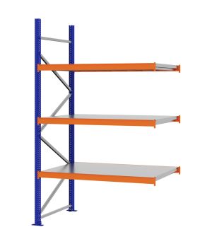 Weitspannregal Anbauregal FORTIS, 2.500×1.500×800 mm, verzinkt