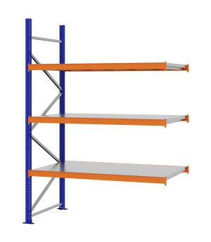 Weitspannregal Anbauregal FORTIS, 2.500×1.750×800 mm, verzinkt