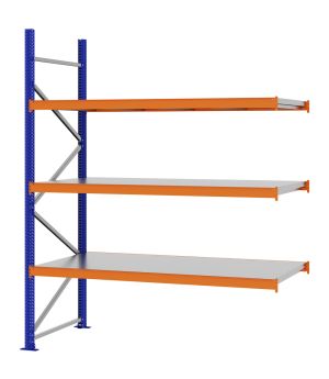 Weitspannregal Anbauregal FORTIS, 2.500×2.000×800 mm, verzinkt