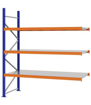 Weitspannregal Anbauregal FORTIS, 2.500×2.250×800 mm, verzinkt