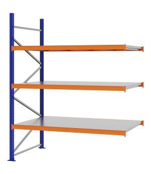 Weitspannregal Anbauregal FORTIS, 2.500×2.000×1.000 mm, verzinkt
