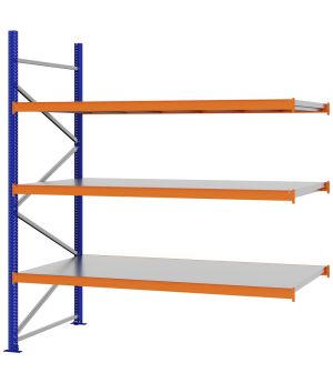 Weitspannregal Anbauregal FORTIS, 2.500×2.250×1.000 mm, verzinkt