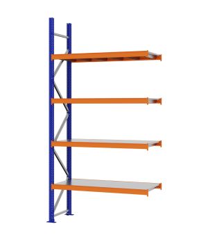 Weitspannregal Anbauregal FORTIS, 3.000×1.500×500 mm, verzinkt