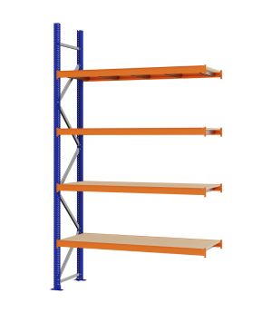 Weitspannregal Anbauregal FORTIS, 3.000×1.750×500 mm, Spanplatte