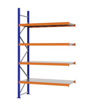 Weitspannregal Anbauregal FORTIS, 3.000×1.750×600 mm, verzinkt
