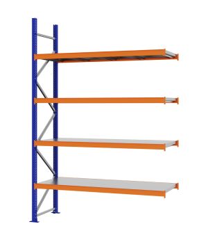 Weitspannregal Anbauregal FORTIS, 3.000×2.000×600 mm, verzinkt