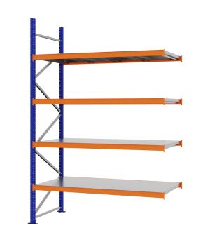 Weitspannregal Anbauregal FORTIS, 3.000×2.000×800 mm, verzinkt