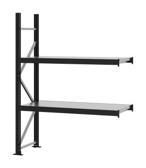 Weitspannregal Anbauregal FORTIS, 2.000×1.500×500 mm, verzinkt