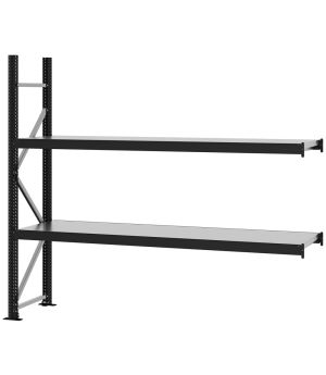 Weitspannregal Anbauregal FORTIS, 2.000×2.250×500 mm, verzinkt