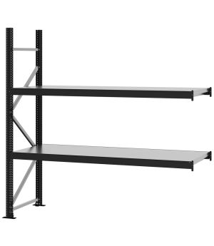 Weitspannregal Anbauregal FORTIS, 2.000×2.000×600 mm, verzinkt