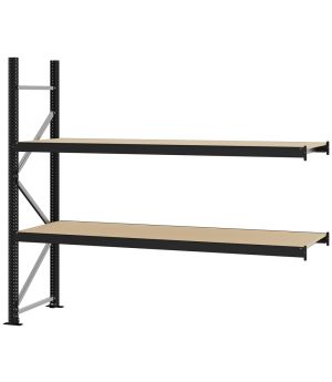 Weitspannregal Anbauregal FORTIS, 2.000×2.250×600 mm, Spanplatte