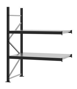 Weitspannregal Anbauregal FORTIS, 2.000×1.500×800 mm, verzinkt