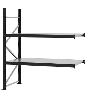 Weitspannregal Anbauregal FORTIS, 2.000×1.750×800 mm, verzinkt