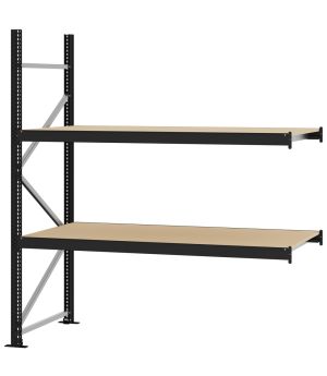 Weitspannregal Anbauregal FORTIS, 2.000×1.750×800 mm, Spanplatte