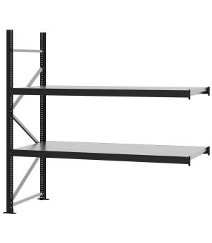 Weitspannregal Anbauregal FORTIS, 2.000×2.000×800 mm, verzinkt