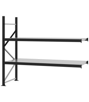 Weitspannregal Anbauregal FORTIS, 2.000×2.250×800 mm, verzinkt