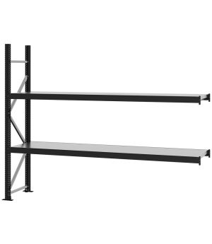 Weitspannregal Anbauregal FORTIS, 2.000×2.500×800 mm, verzinkt
