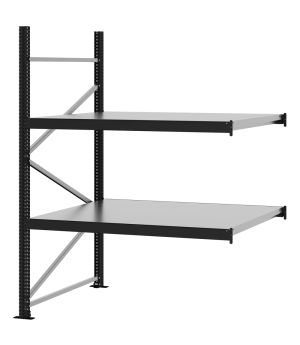Weitspannregal Anbauregal FORTIS, 2.000×1.500×1.000 mm, verzinkt
