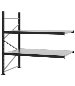 Weitspannregal Anbauregal FORTIS, 2.000×2.000×1.000 mm, verzinkt