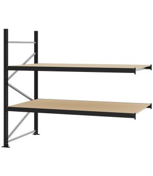 Weitspannregal Anbauregal FORTIS, 2.000×2.250×1.000 mm, Spanplatte