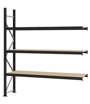 Weitspannregal Anbauregal FORTIS, 2.500×2.250×500 mm, Spanplatte