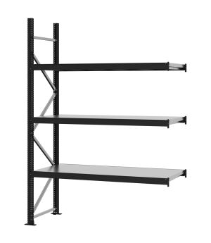 Weitspannregal Anbauregal FORTIS, 2.500×1.750×600 mm, verzinkt