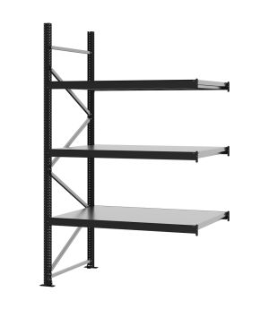 Weitspannregal Anbauregal FORTIS, 2.500×1.500×800 mm, verzinkt