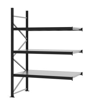 Weitspannregal Anbauregal FORTIS, 2.500×1.750×800 mm, verzinkt